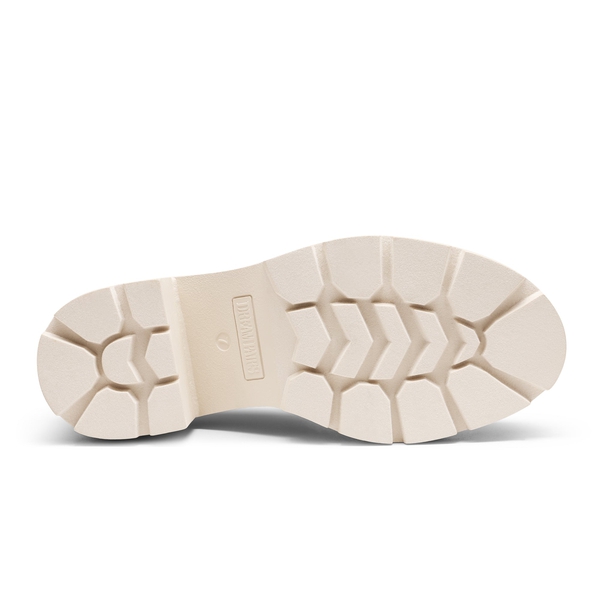 Chelsea Lace Up Platform Booties - BEIGE WHITE - 5